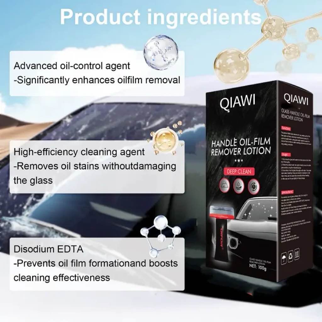 Automotive Handheld Oil film Cream,Glass Decontamination Without Traces,Window Oil Film Cleaning,FastCleaning