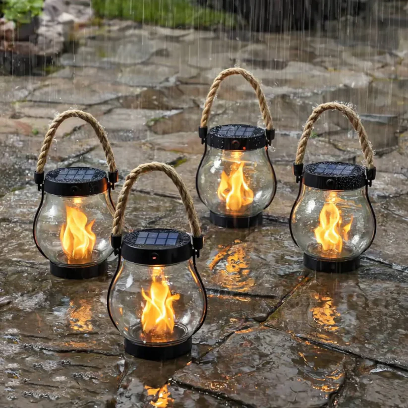 🔥 Last Day Promotion 50% OFF🔥Dancing flame Solar Lantern Outdoor Lights