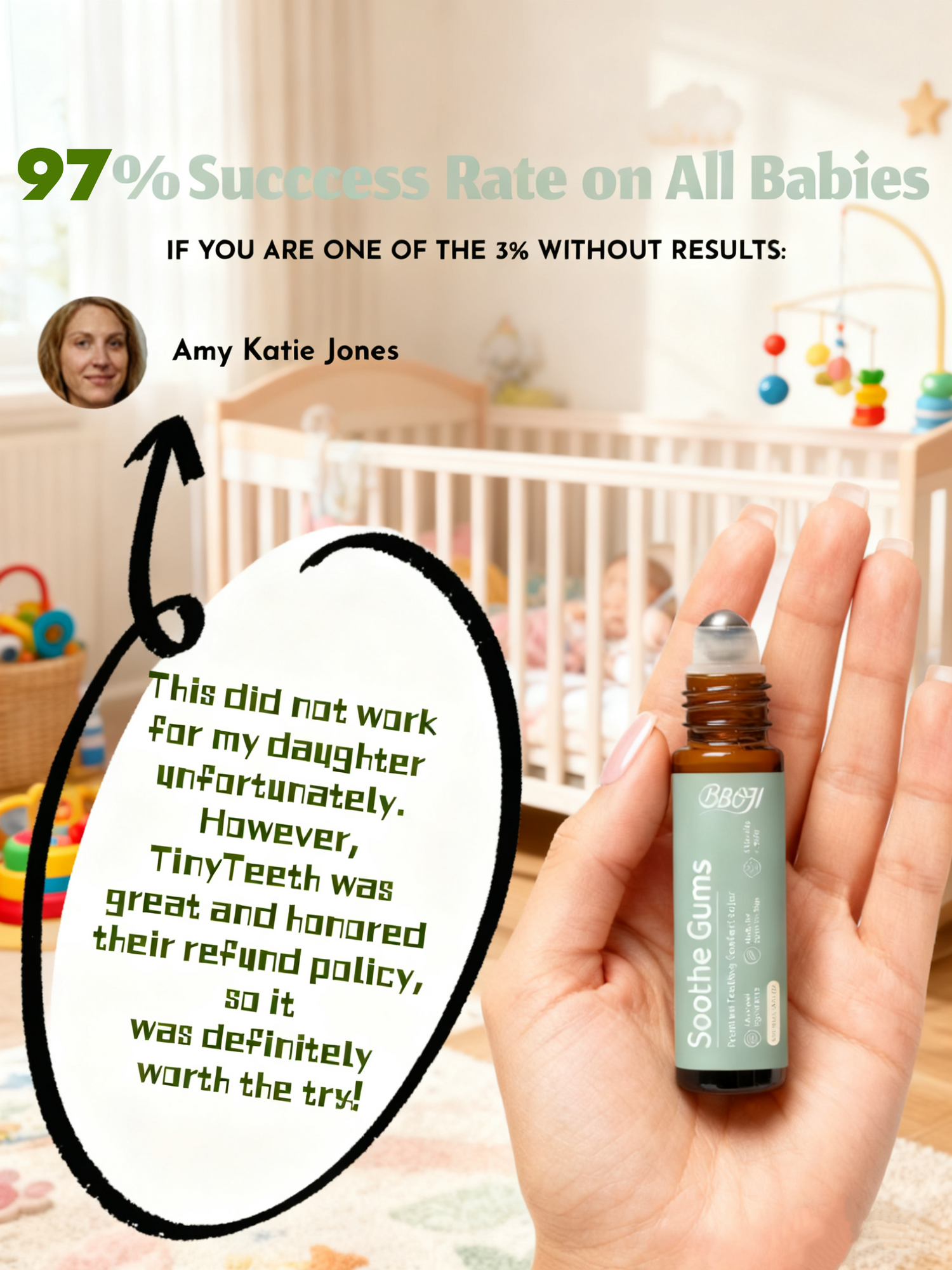 BBOJI 100% Natural 'Relief Roller' For Teething Pain image BBOJI 100% Natural 'Relief Roller' For Teething Pain